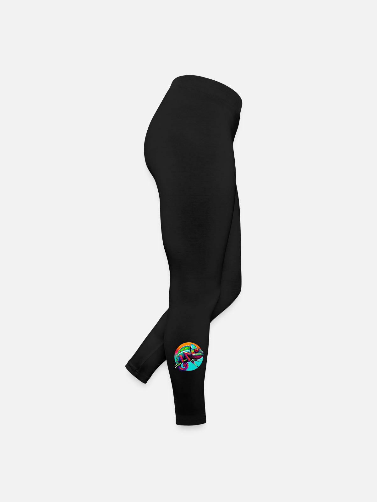 Caméléon - Legging en jersey Femme - noir - Droite