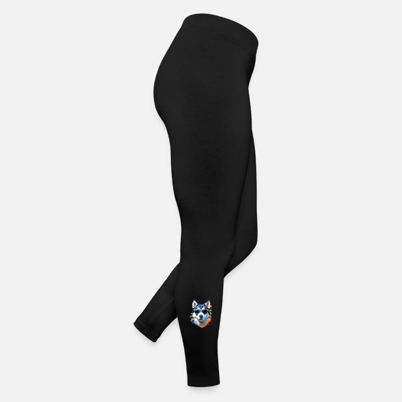 Husky avec lunettes de soleil Legging en jersey Femme