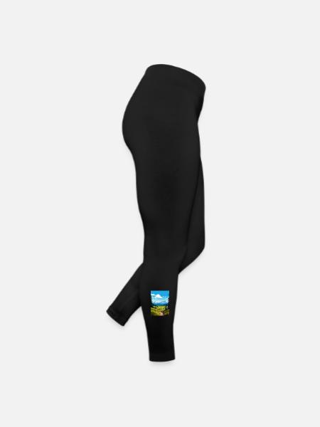 Parc national d’Olympi Affiche de voyage Souvenir WPA - Legging en jersey Femme - noir - Droite