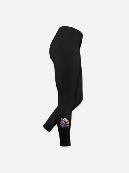 Lémurien - Legging en jersey Femme - noir - Droite
