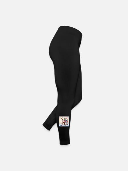 Renne mignon - Legging en jersey Femme - noir - Droite