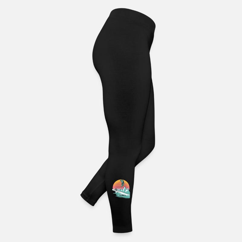 Snowkite Coucher de soleil minimaliste Legging en jersey Femme