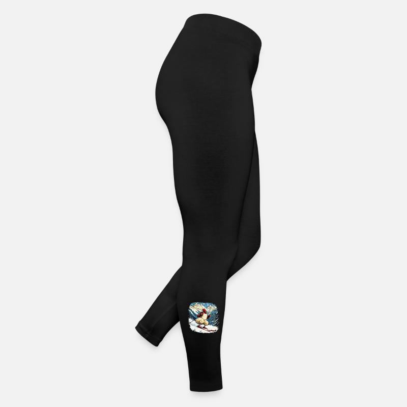Ski Hühner Frauen Jersey Leggings