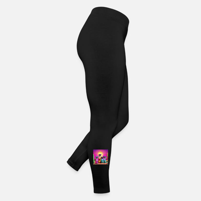 suricate, famille de suricates, suricate humour Legging en jersey Femme