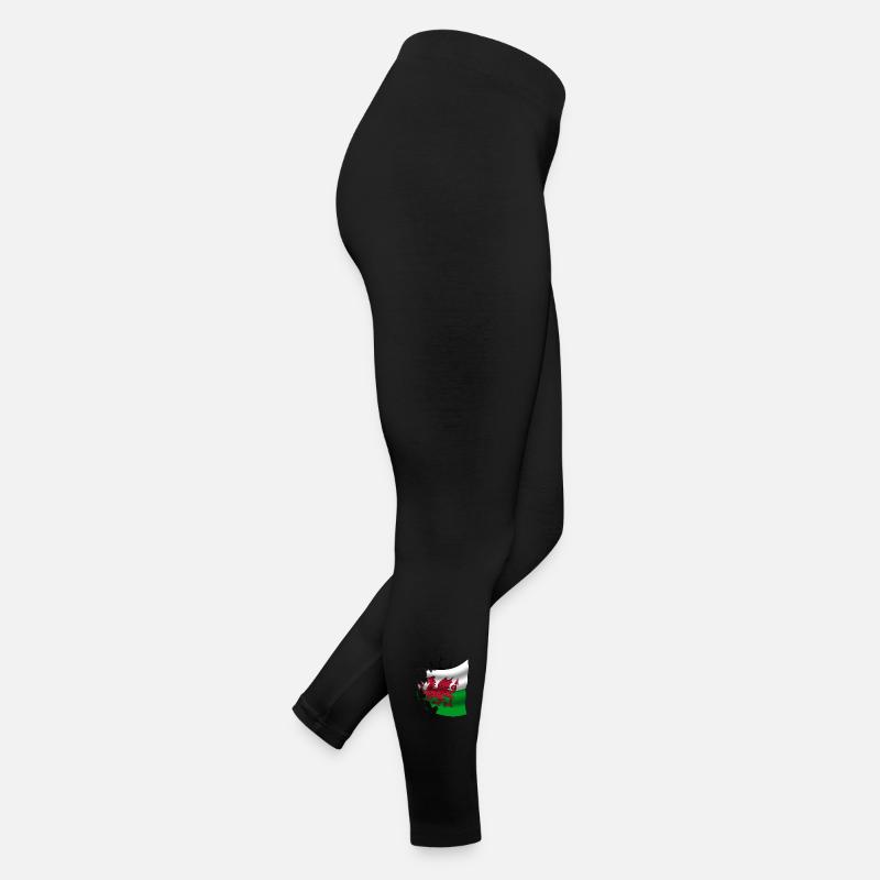 Drapeau du Pays de Galles - Gallois - Drapeau Broken Design Legging en jersey Femme