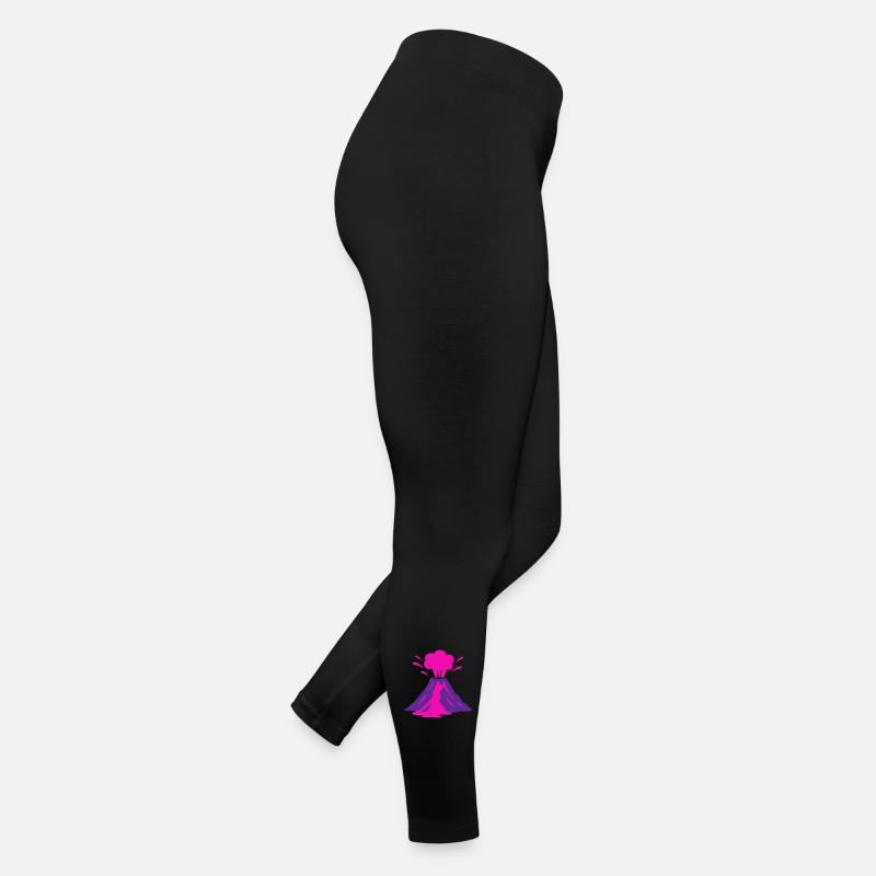 Vulkanausbruch in pink Frauen Jersey Leggings