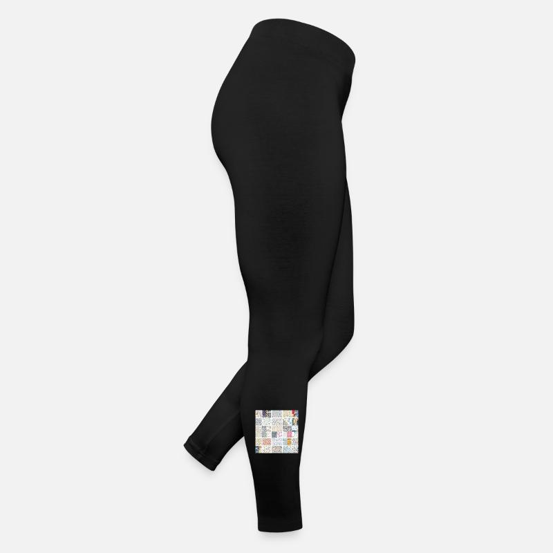 Abstract Mosaic Pattern Art Collection Women’s Jersey Leggings