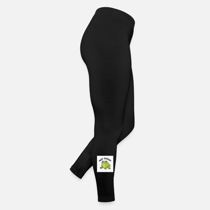Drôle de grenouille avec texte de déclaration Legging en jersey Femme