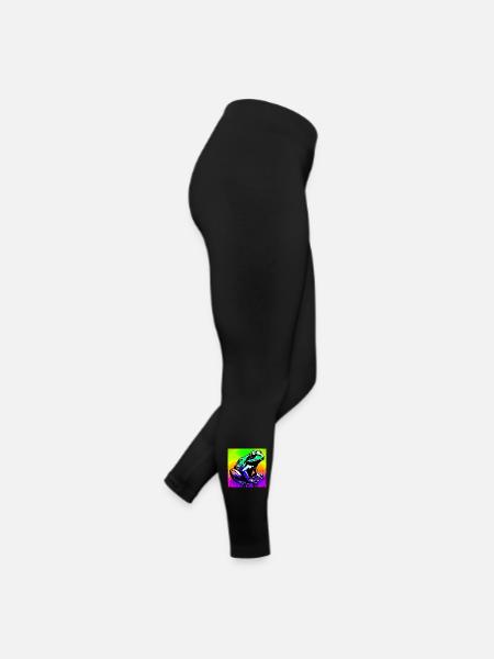 grenouille - Legging en jersey Femme - noir - Droite