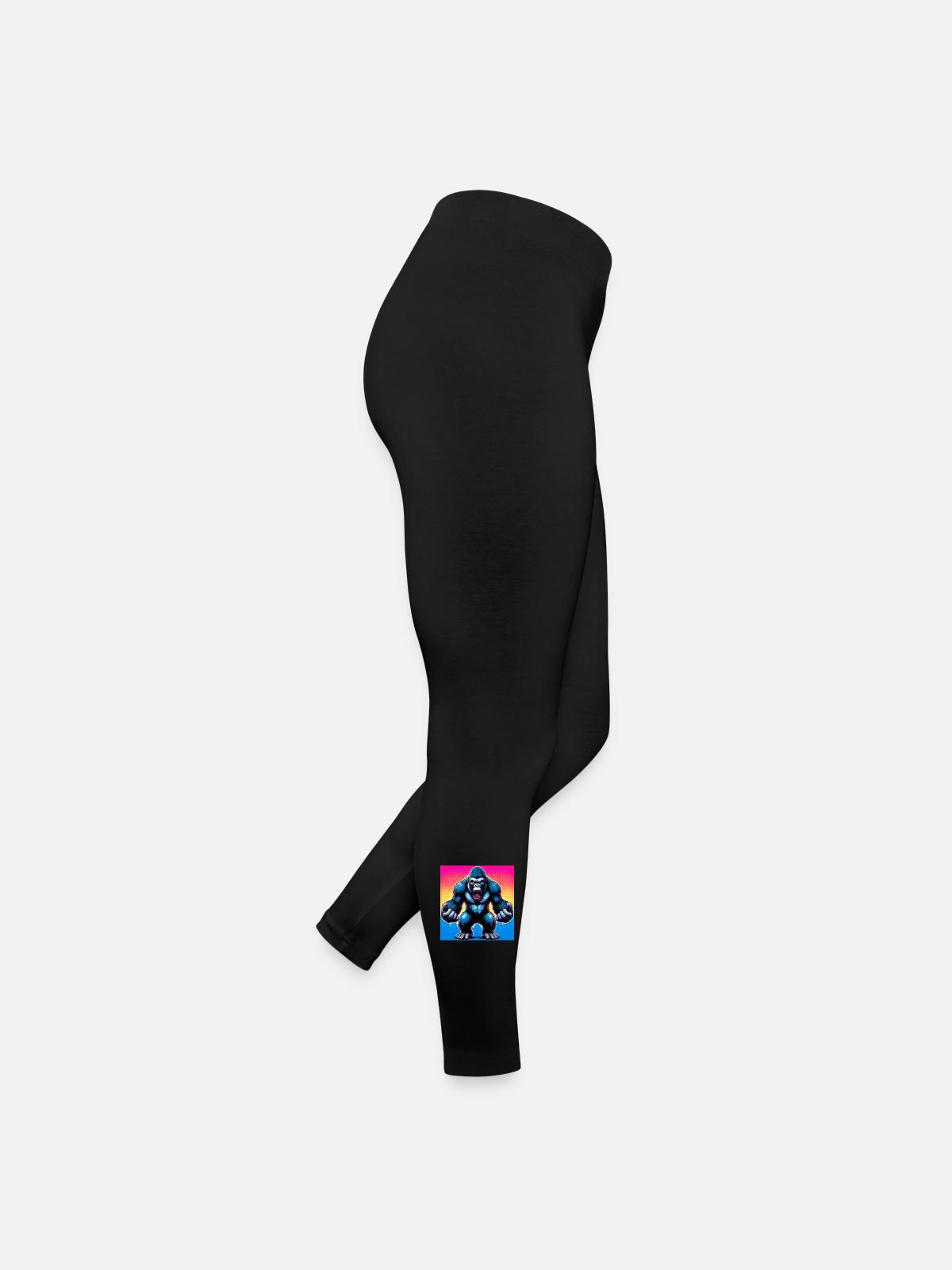 gorille - Legging en jersey Femme - noir - Droite