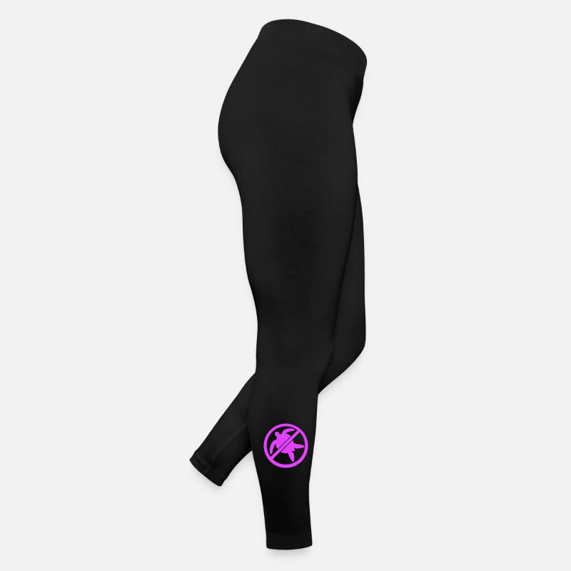 Pas de tortue d’eau Zone de bouclier interdite contre Legging en jersey Femme
