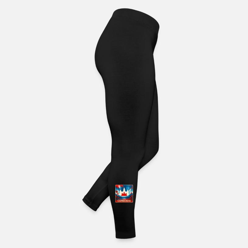 Cambodia – Angkor Wat Design Women’s Jersey Leggings
