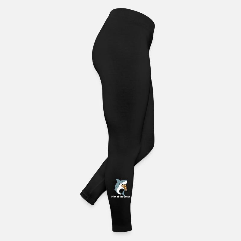 Pizza aux morsures de requin Legging en jersey Femme