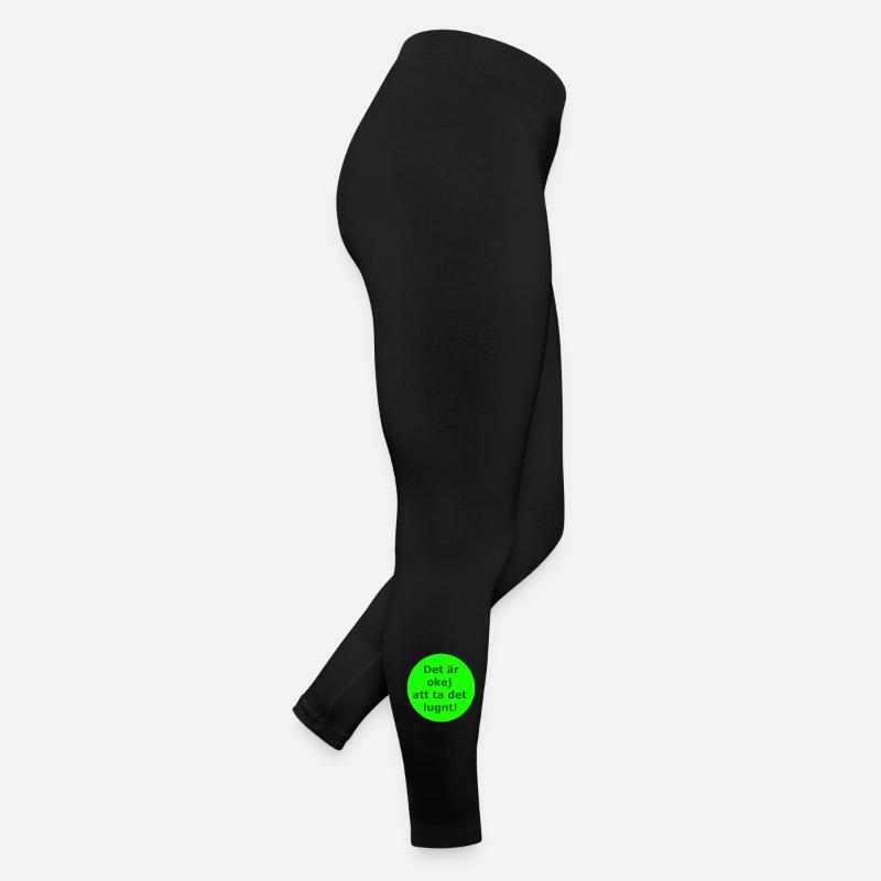 It's okay to take it easy! (Green circle) Women’s Jersey Leggings
