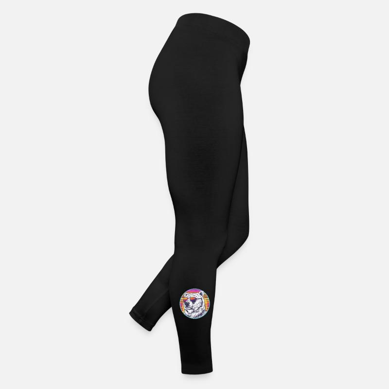 Polar Bear Retro Sunglasses Women’s Jersey Leggings