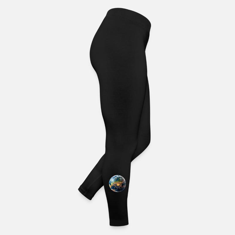 Globe Design: Europe-Asia Landscape Women’s Jersey Leggings
