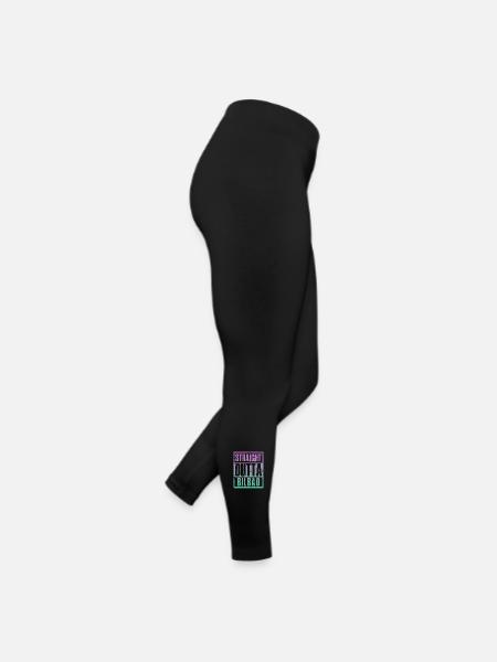 Straight outta Bilbao - Frauen Jersey Leggings - Schwarz - Rechts