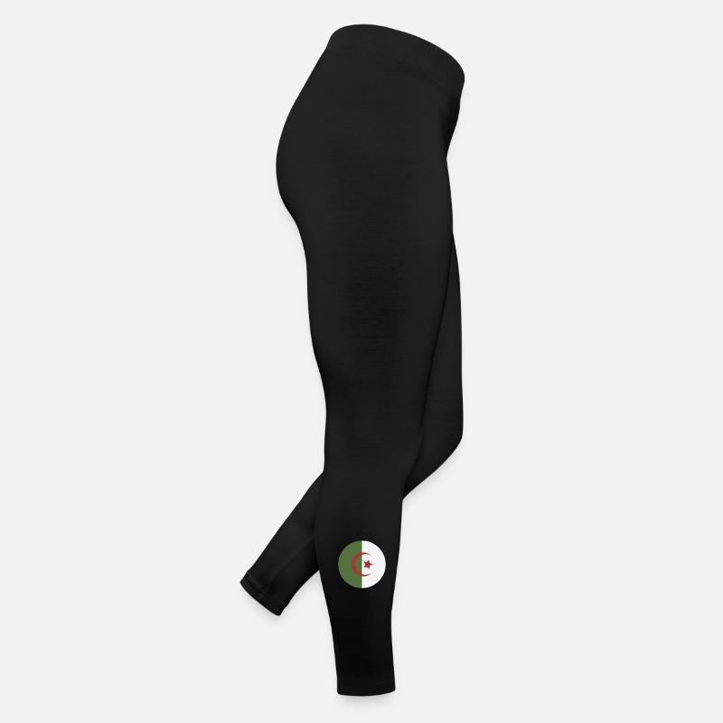 Drapeau rond d’Algérie Legging en jersey Femme
