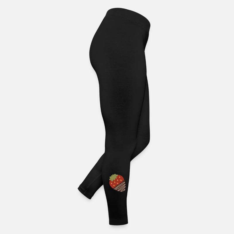 Fraise trempée dans le chocolat Legging en jersey Femme