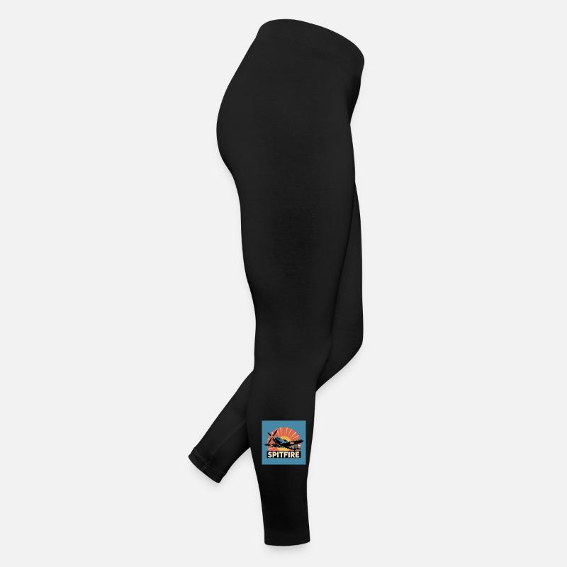Spitfire Rétro Aviation Imprimé Legging en jersey Femme