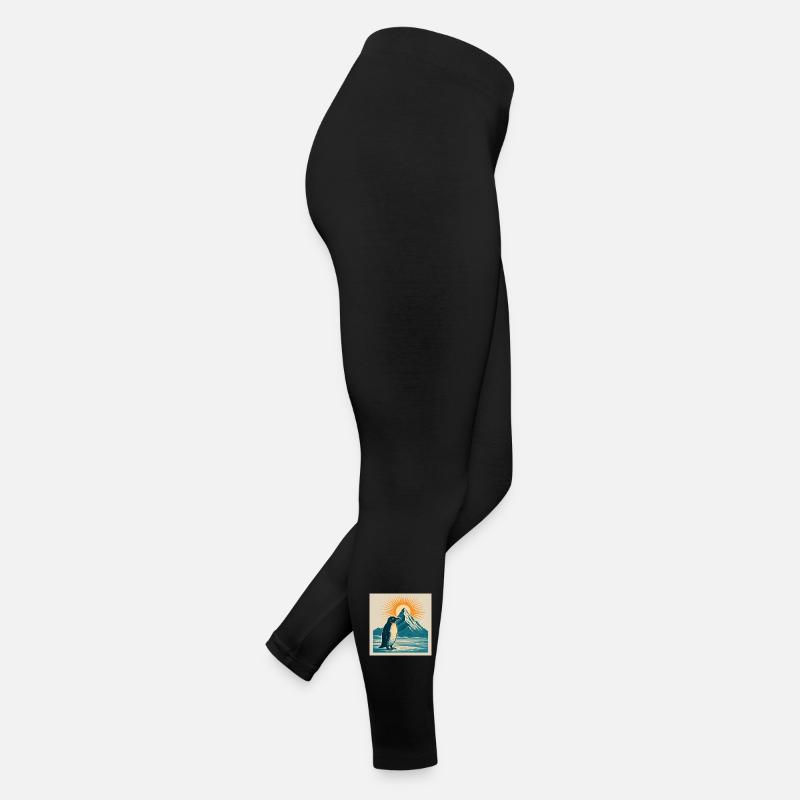 Polar sun over mountain landscape Women’s Jersey Leggings