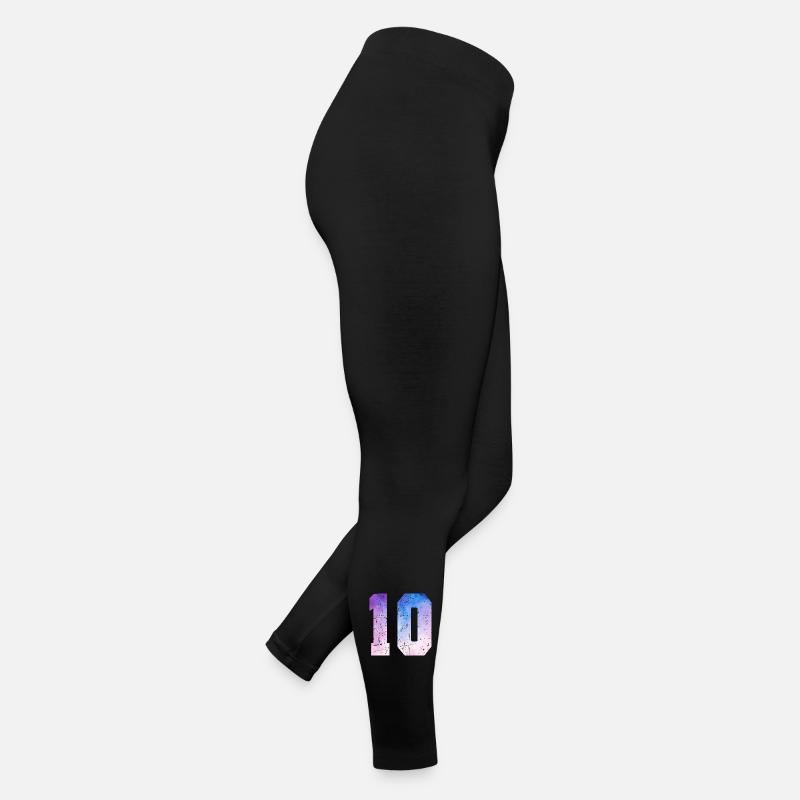 Ausgabe 10 – 10-jähriges Jubiläumsgeschenk Frauen Jersey Leggings