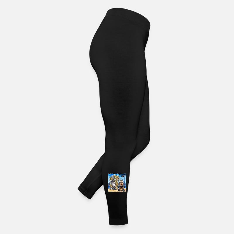 Krypto Krafttier Hund und Wolf Frauen Jersey Leggings