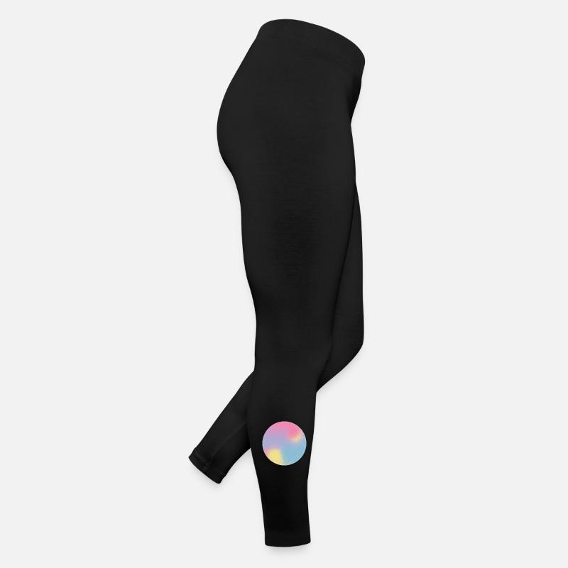 Aura Check Pastel Gradient Sphere - Women’s Jersey Leggings - black