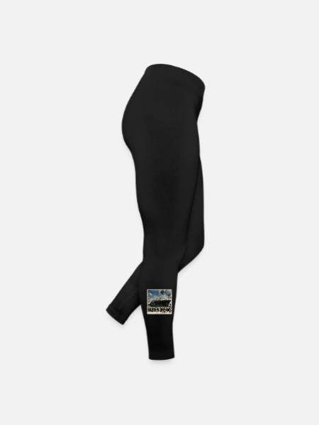 Broken Dreams Boat Art Belgium - Frauen Jersey Leggings - Schwarz - Rechts