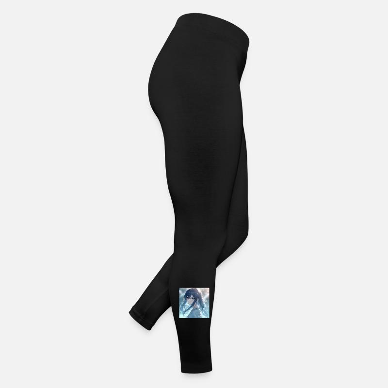 Portrait d’anime Blue Night Light Legging en jersey Femme