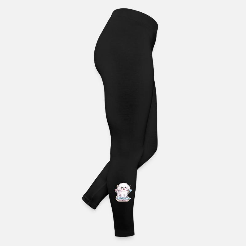 Softness Overload - Cute Bichon Dog Design Women’s Jersey Leggings