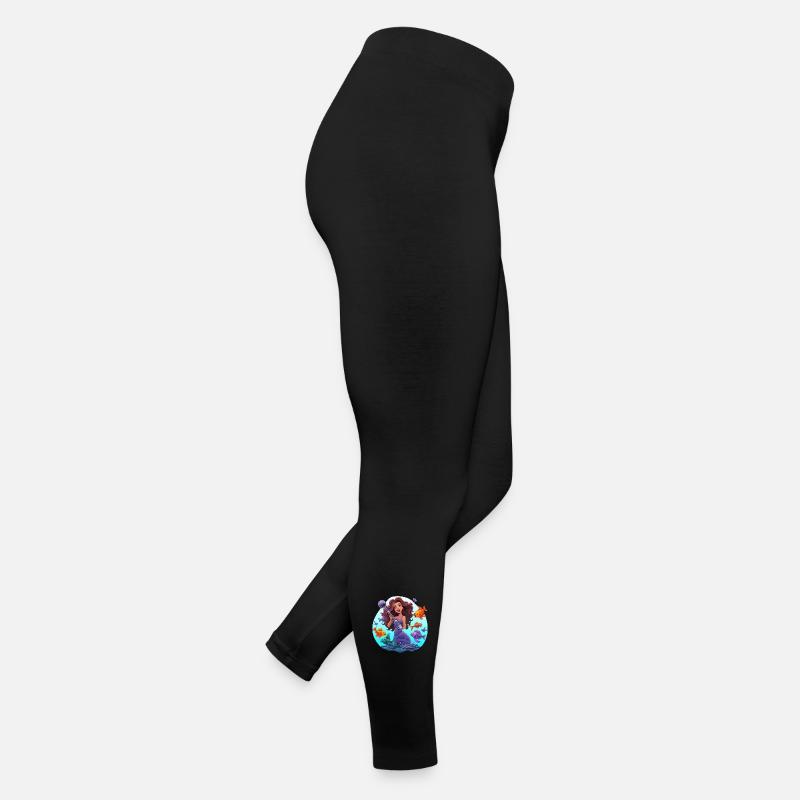 Musicien de mer avec micro Legging en jersey Femme