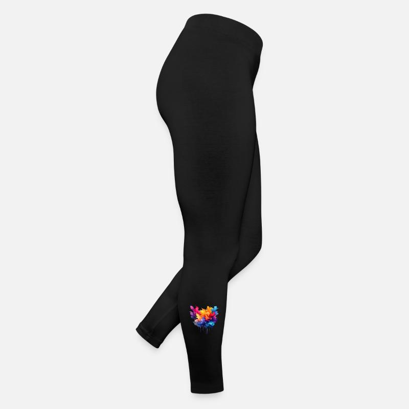 Farbexplosion Farbfluss Frauen Jersey Leggings