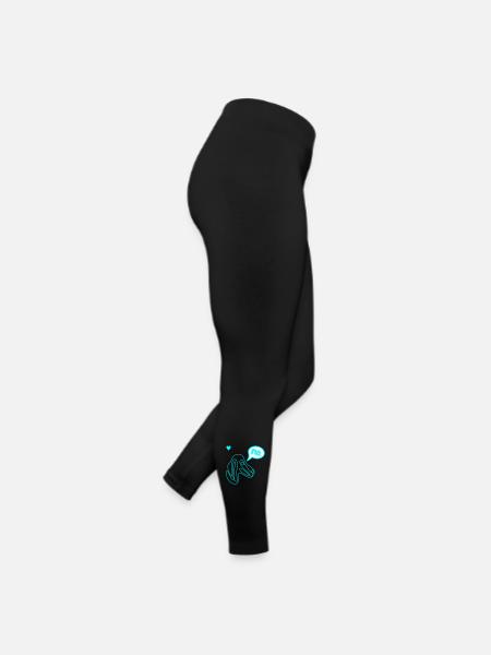 Teckel Têtu - Legging en jersey Femme - noir - Droite