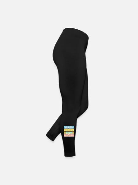 Abschied Liebes Team - Frauen Jersey Leggings - Schwarz - Rechts