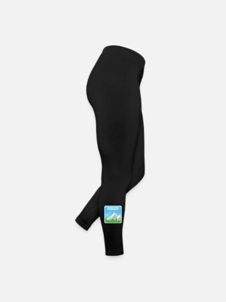 Grimming als Berg - Frauen Jersey Leggings - Schwarz - Rechts