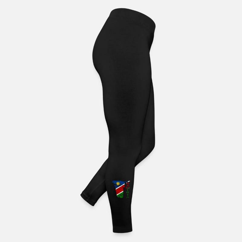 Namibie Carte Drapeau utilisé Legging en jersey Femme