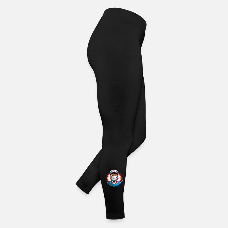 Rennfahrer mit Helm Frauen Jersey Leggings