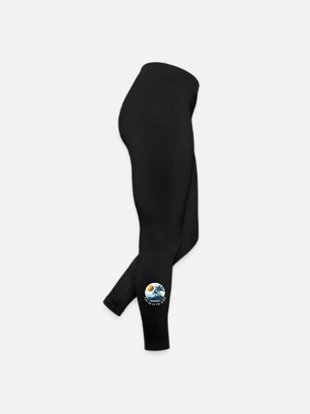 Bring mich zum Strand - Frauen Jersey Leggings - Schwarz - Rechts