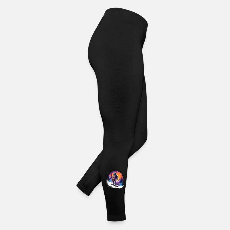 Snowboard des années 80 Legging en jersey Femme