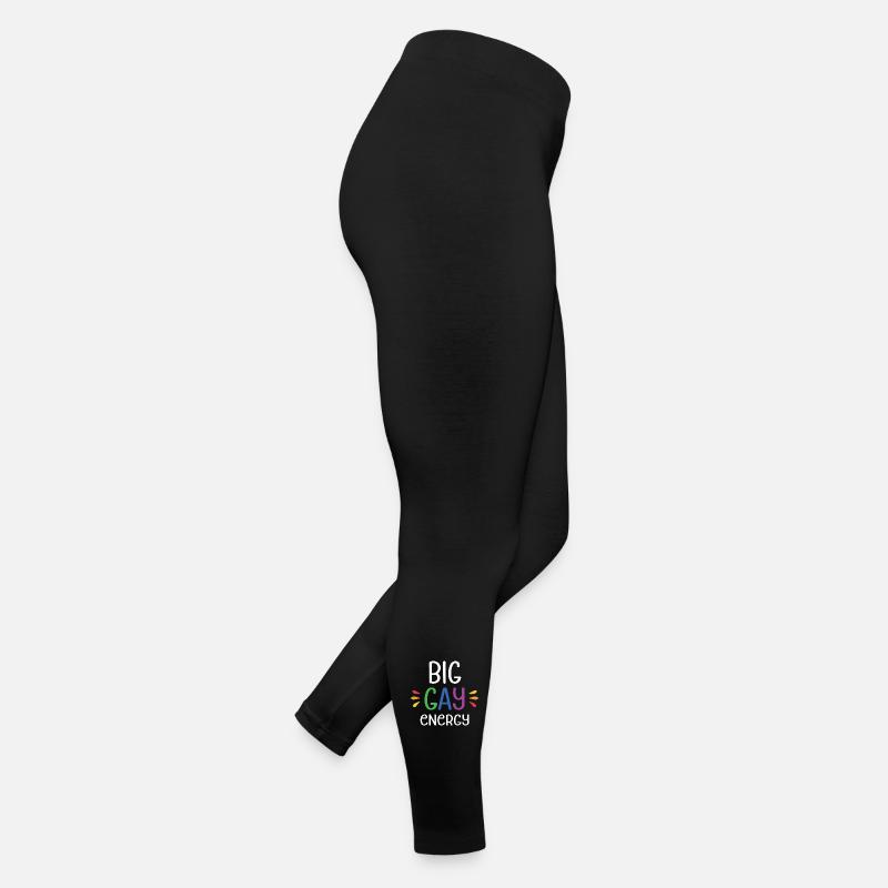 LGBTQ Pride Monat - Große schwule Energie Frauen Jersey Leggings