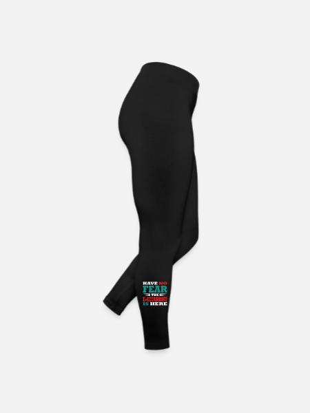 Have no Fear the E-Gitarrist is here Outfit - Women’s Jersey Leggings - black - Right
