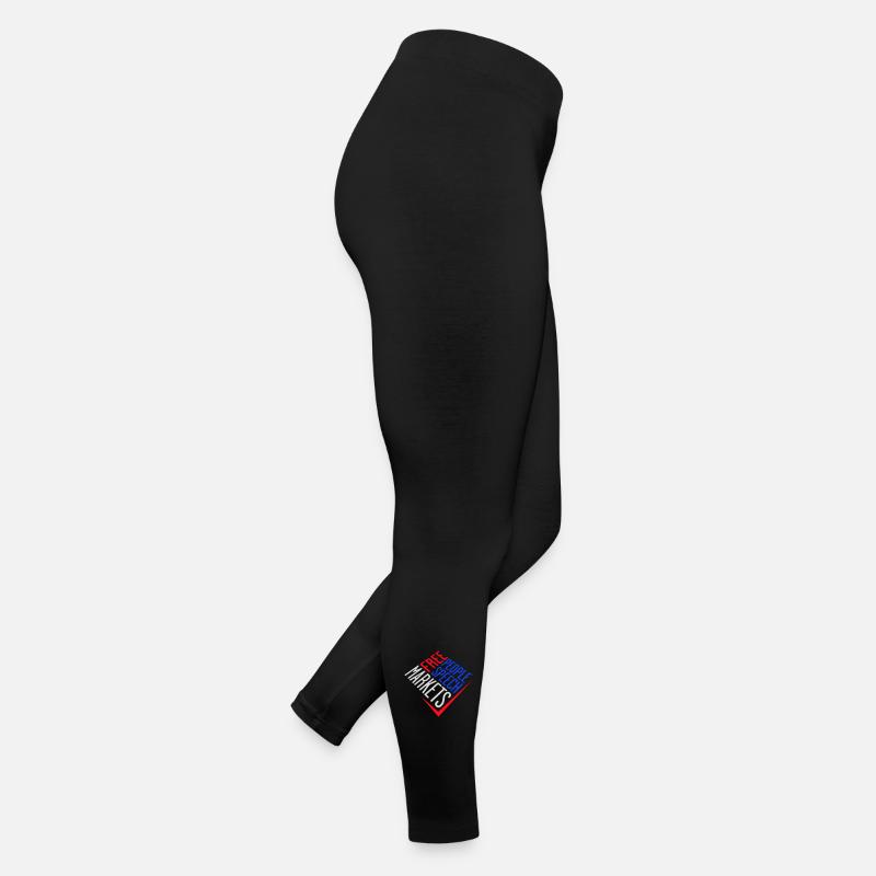 Marché de la liberté d’expression Peuple Libertarian Freedom Logo Legging en jersey Femme