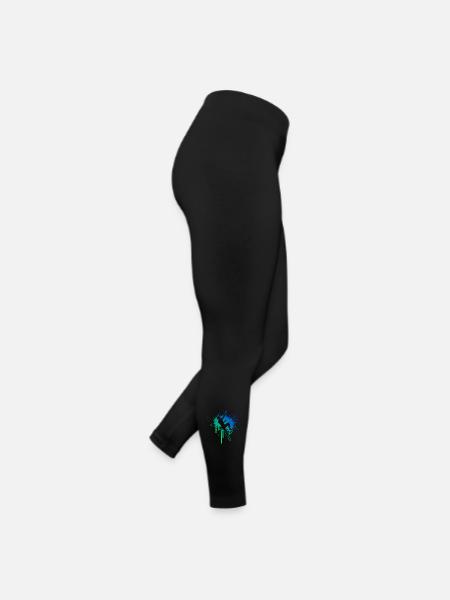 Die Bergsportlerinnen und Climbing passen zusammen - Frauen Jersey Leggings - Schwarz
