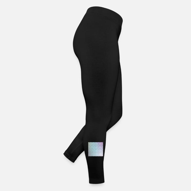Watercolor Fish Scales Pattern Women’s Jersey Leggings