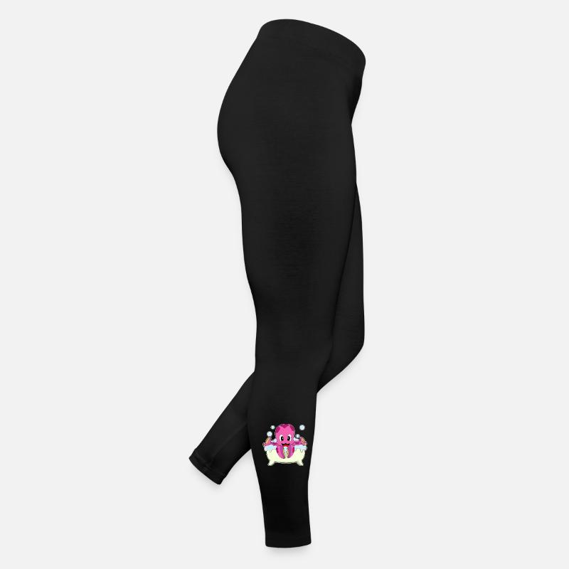 Octopus Bathing Bathtub Women’s Jersey Leggings