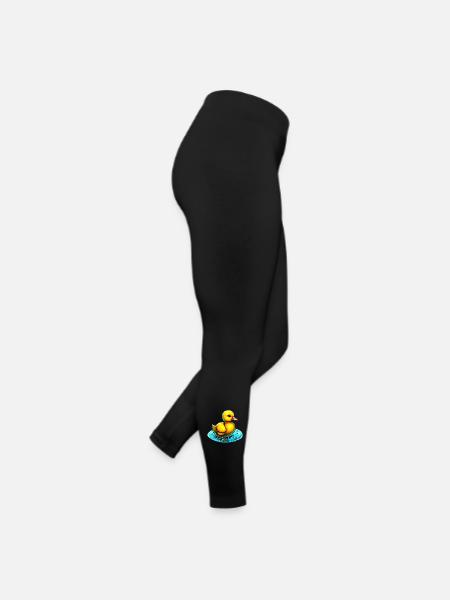 Caneton Canard Canard Canard - Legging en jersey Femme - noir - Droite