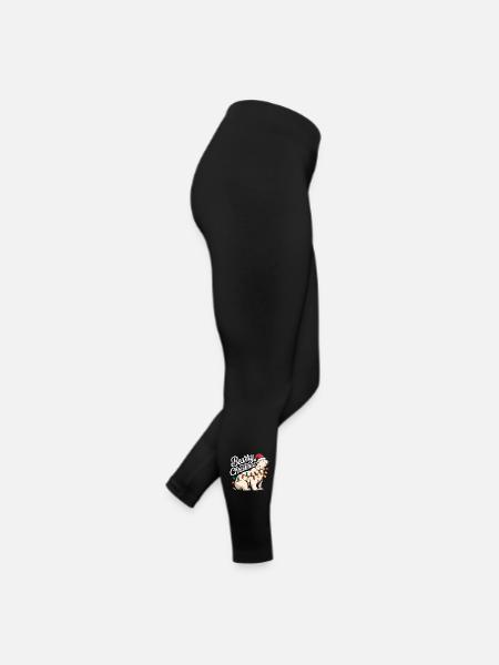 Bearry Christmas Bear Santa Xmas - Women’s Jersey Leggings - black - Right