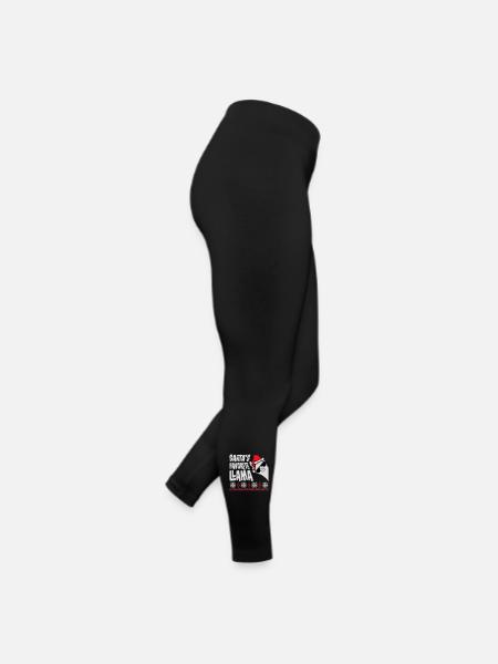Santa's Favorite Llama Cool Side Sunglasses - Women’s Jersey Leggings - black - Right