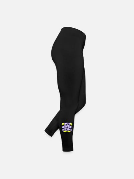 100 % intelligence organique, pas une IA - Legging en jersey Femme - noir - Droite